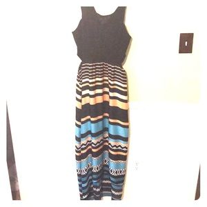 High-low dress with side cutouts